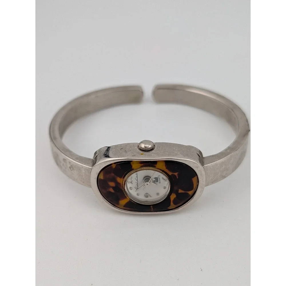 Gloria Vanderbilt Watch Women 20mm Case Crystal Accents Tortoiseshell- Working
